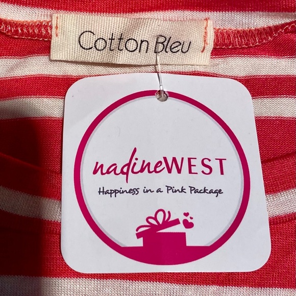 Nadene West Red/White Striped Top - Picture 3 of 5